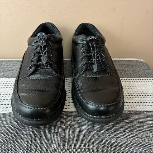 Rockport Mens Black Leather Shoes Lock Laces Size 7.5 M main image 7